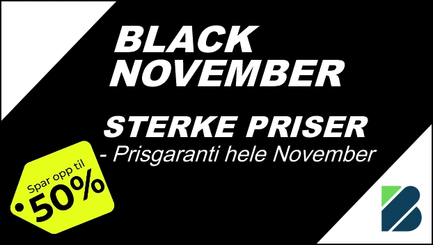 Black Friday hos Bikable. Store rabatter og tilbud i Black November