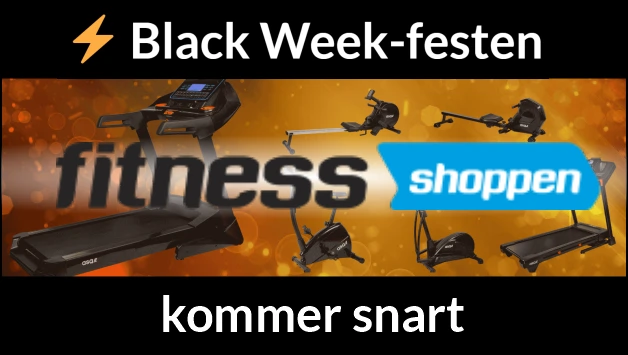 Black Friday hos Fitnessshoppen. Store rabatter og tilbud i Black November