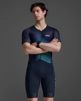 2XU Aero Hex Sleeved Herre Tri Suit 2XU Aero Hex Sleeved Herre Tri Suit