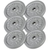 Gorilla Vektskiver JERN Sølv - 6x5kg, Vektpakke jern Gorilla Vektskiver JERN Sølv - 6x5kg, Vektpakke jern