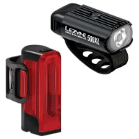 Lezyne Hecto Drive 500xl / Strip Drive 300+ Sykkellyktesett Lezyne Hecto Drive 500xl / Strip Drive 300+ Sykkellyktesett